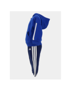 Ensemble sweat à capuche jogging 3S bleu enfant - Adidas