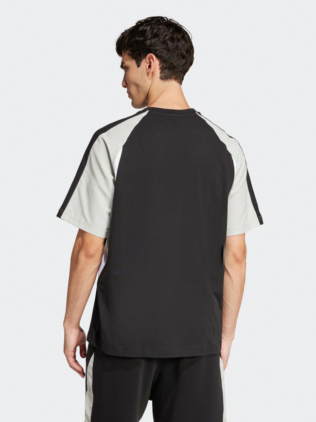 T-shirt essential colorblock noir gris homme - Adidas