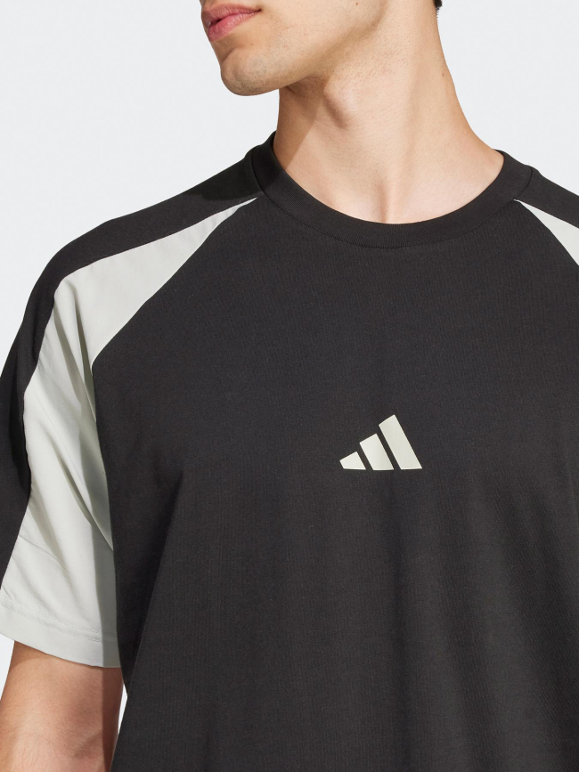 T-shirt essential colorblock noir gris homme - Adidas
