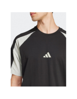 T-shirt essential colorblock noir gris homme - Adidas