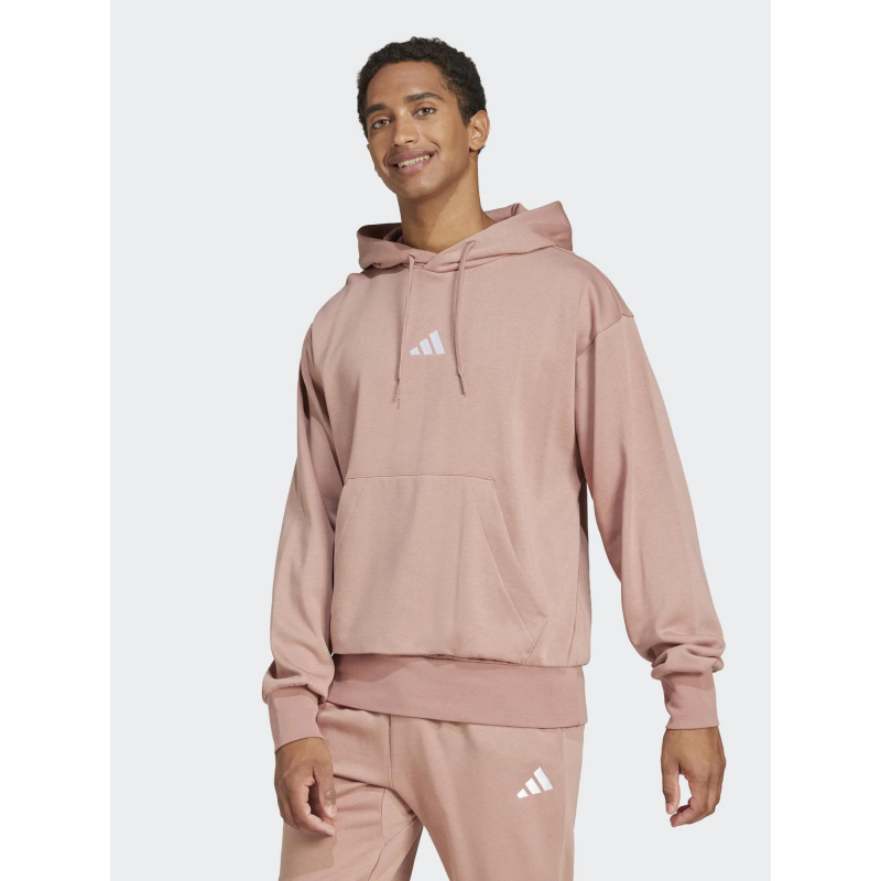 Sweat à capuche feelcozy rose homme - Adidas