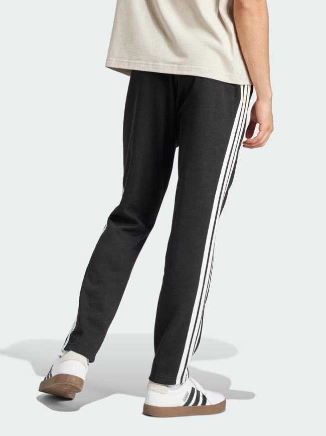 Pantalon jogging 3 stripes fleece noir homme - Adidas