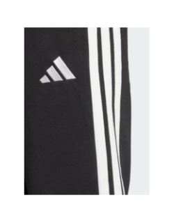 Pantalon jogging 3 stripes fleece noir homme - Adidas