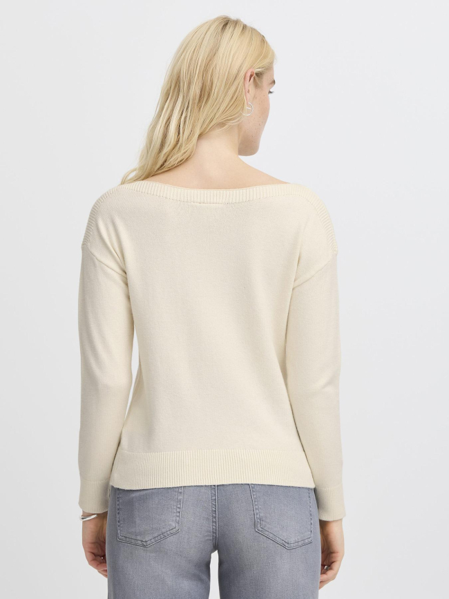 Pull ihsella blanc femme - Ichi
