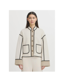 Veste matelassé ihkate quilted beige femme - Ichi