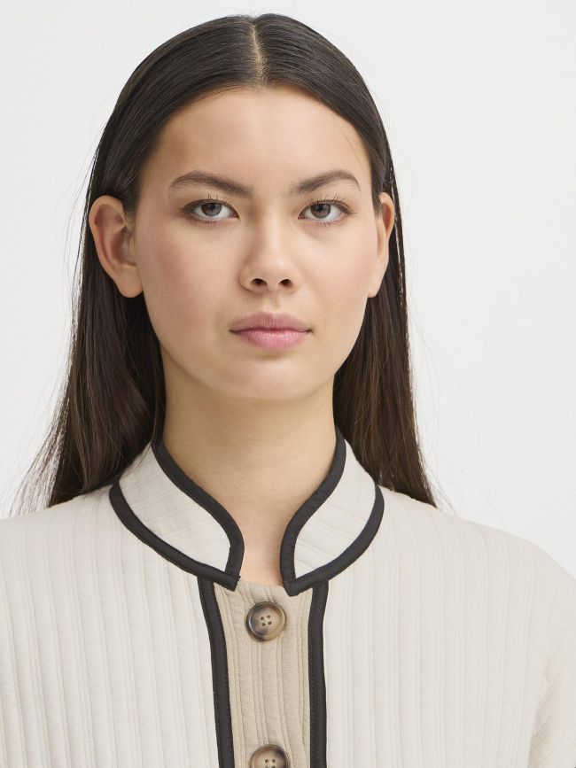 Veste matelassé ihkate quilted beige femme - Ichi