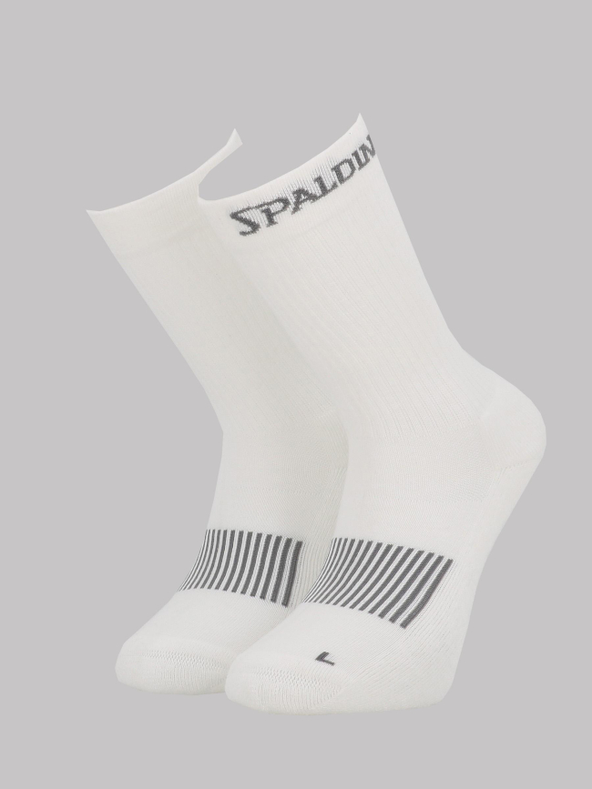 Paire de chaussettes sport performance blanc adulte - Spalding