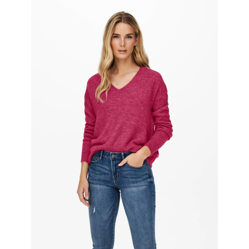 Pull col v elanora rose femme - Jdy