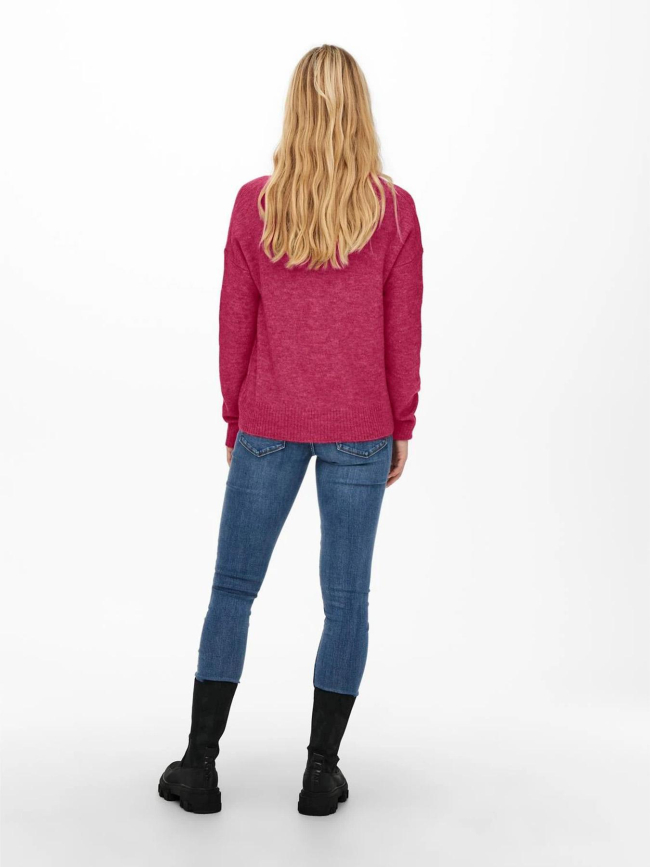 Pull col v elanora rose femme - Jdy