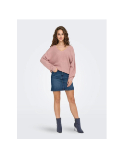 Pull col v justy maya rose femme - Jdy