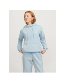 Sweat à capuche abbie relax skyway bleu femme - Jjxx