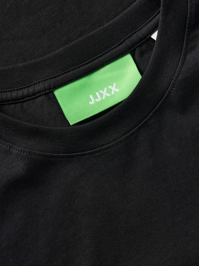 T-shirt crop uni loose andrea noir femme - Jjxx