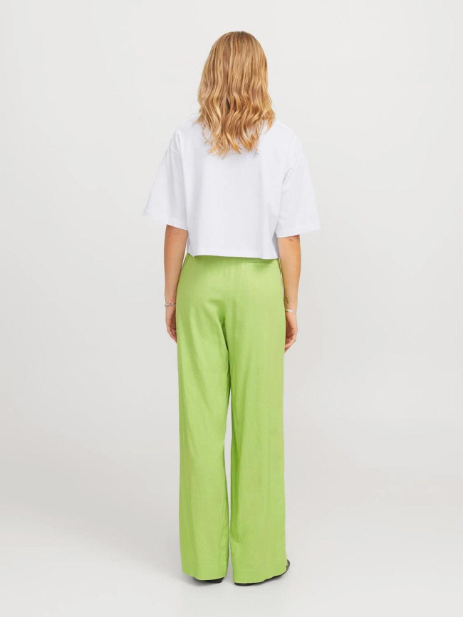 T-shirt crop uni loose andrea blanc femme - Jjxx