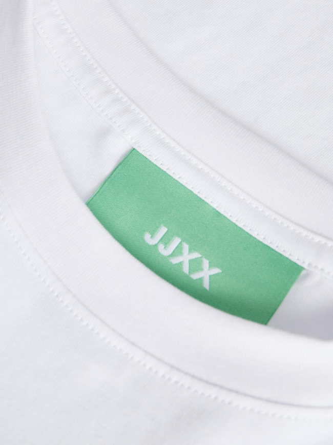 T-shirt crop uni loose andrea blanc femme - Jjxx