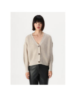 Gilet cardigan lea beige femme - Vero Moda