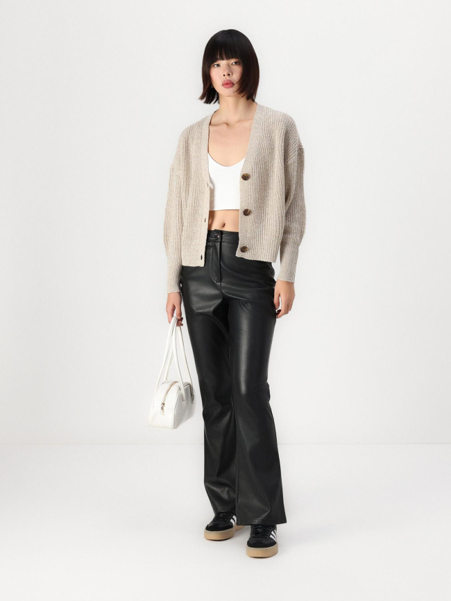 Gilet cardigan lea beige femme - Vero Moda
