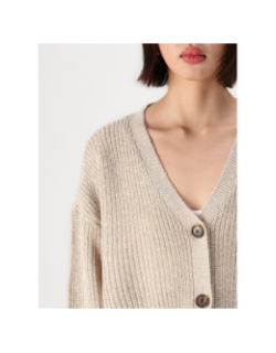 Gilet cardigan lea beige femme - Vero Moda
