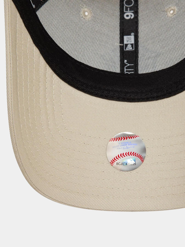 Casquette 9forty NY yankees team outline beige adulte - New Era