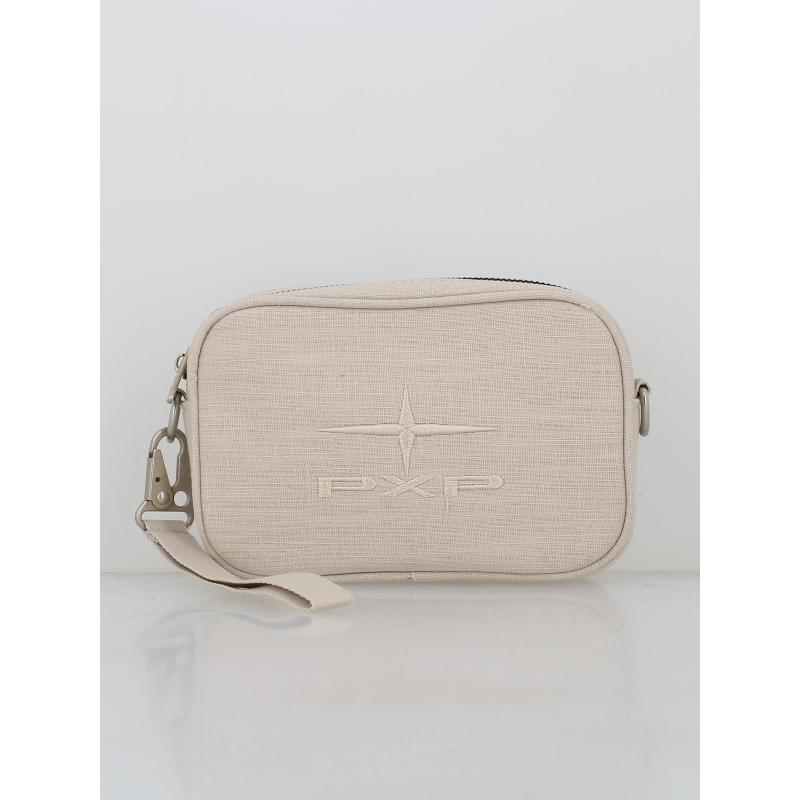 Sac bandoulière logo polaris beige femme - Project X Paris