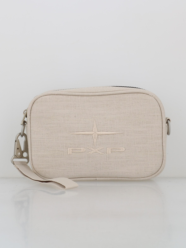 Sac bandoulière logo polaris beige femme - Project X Paris