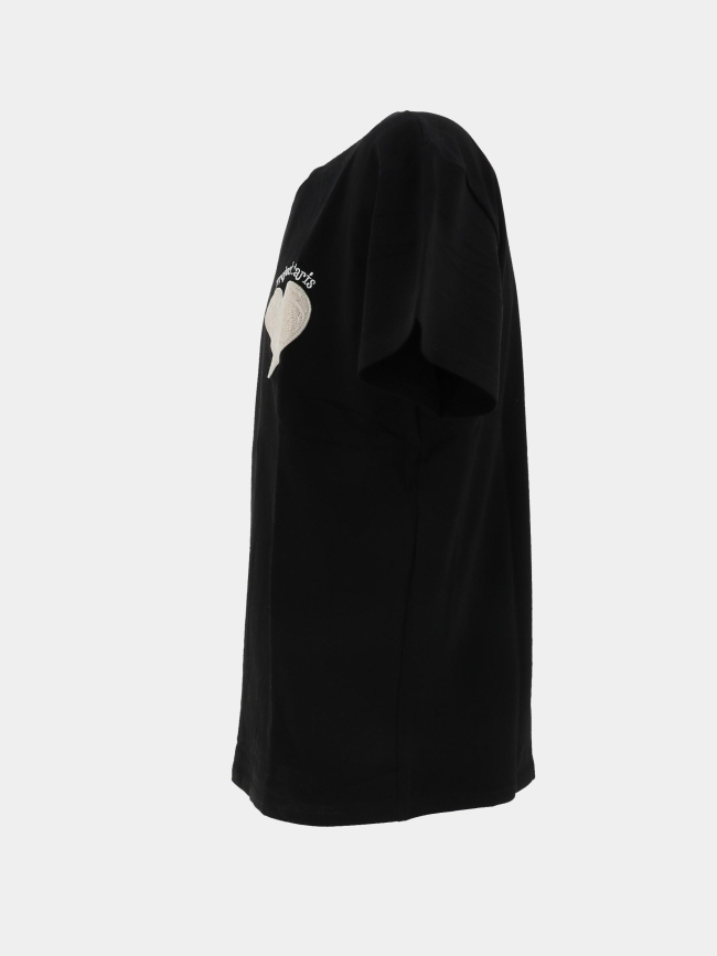 T-shirt logo cœur brodé noir homme - Project X Paris