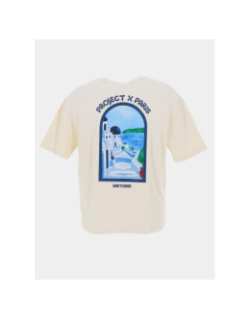 T-shirt logo santorini écru homme - Project X Paris