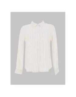 Chemisier rayé sabrina blanc femme - Only