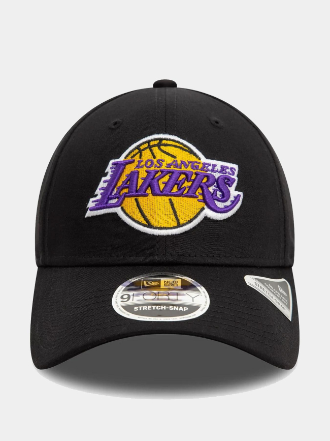 Casquette 9forty stretch snap LA lakers noir adulte - New Era