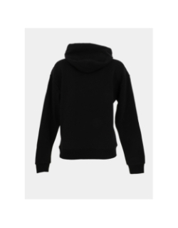 Sweat à capuche uni logo brodé noir femme - Project X Paris