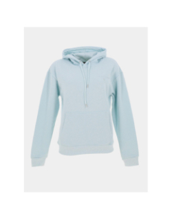 Sweat à capuche uni logo brodé bleu femme - Project X Paris