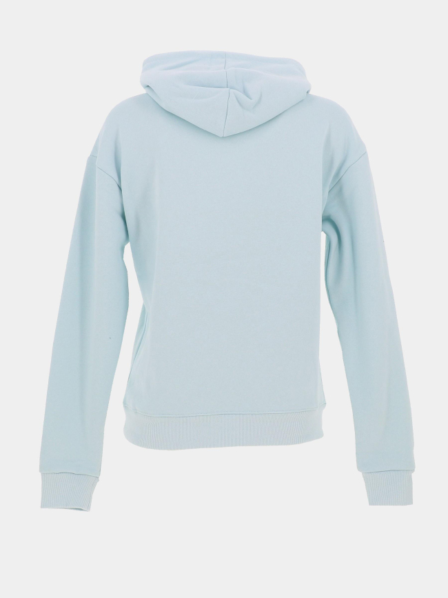 Sweat à capuche uni logo brodé bleu femme - Project X Paris