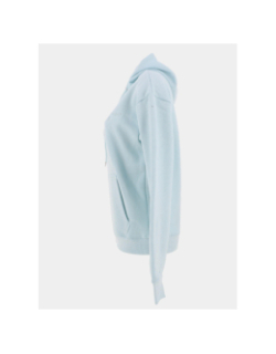 Sweat à capuche uni logo brodé bleu femme - Project X Paris