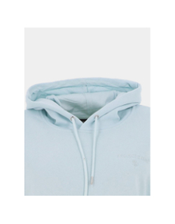 Sweat à capuche uni logo brodé bleu femme - Project X Paris