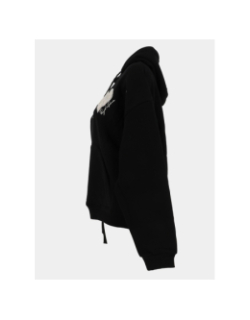 Sweat à capuche all over cœur noir femme - Project X Paris