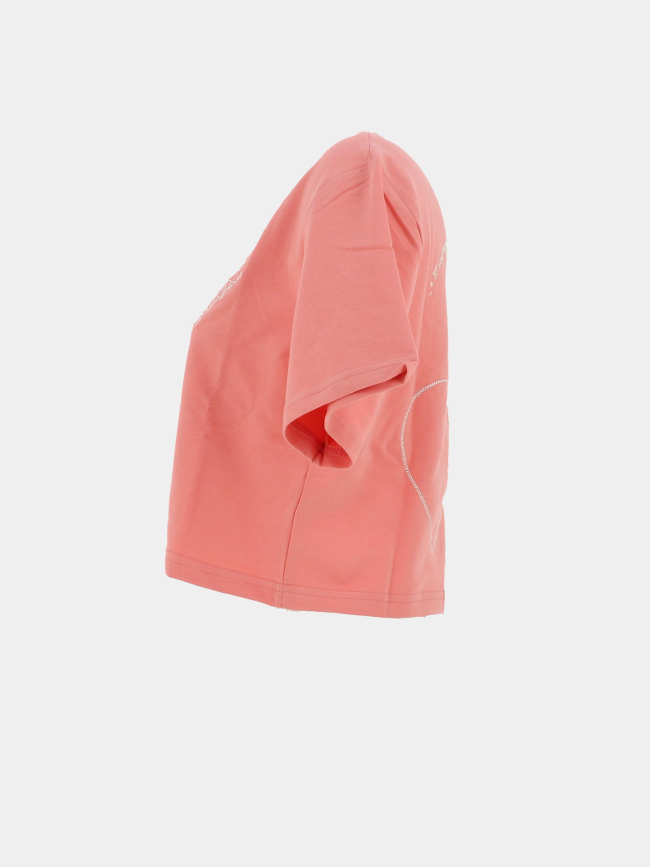 T-shirt cœur brodé rose femme - Project X Paris