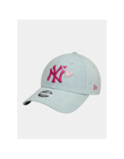 Casquette 9forty denim icon bleu rose femme - New Era