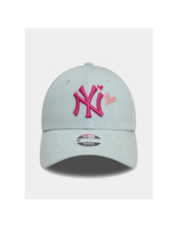 Casquette 9forty denim icon bleu rose femme - New Era
