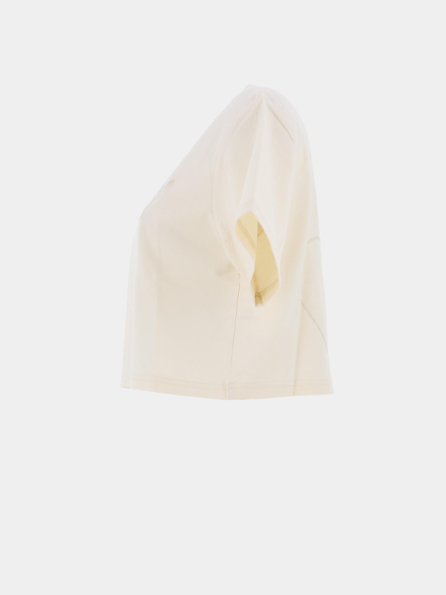 T-shirt cœur brodé blanc écru femme - Project X Paris