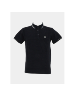 Polo stretch mc bilein bleu marine foncé homme - Sun Valley