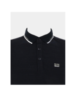Polo stretch mc bilein bleu marine foncé homme - Sun Valley