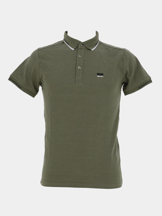 Polo 1985 regular en piqué texturé bleu homme - Tommy Hilfiger