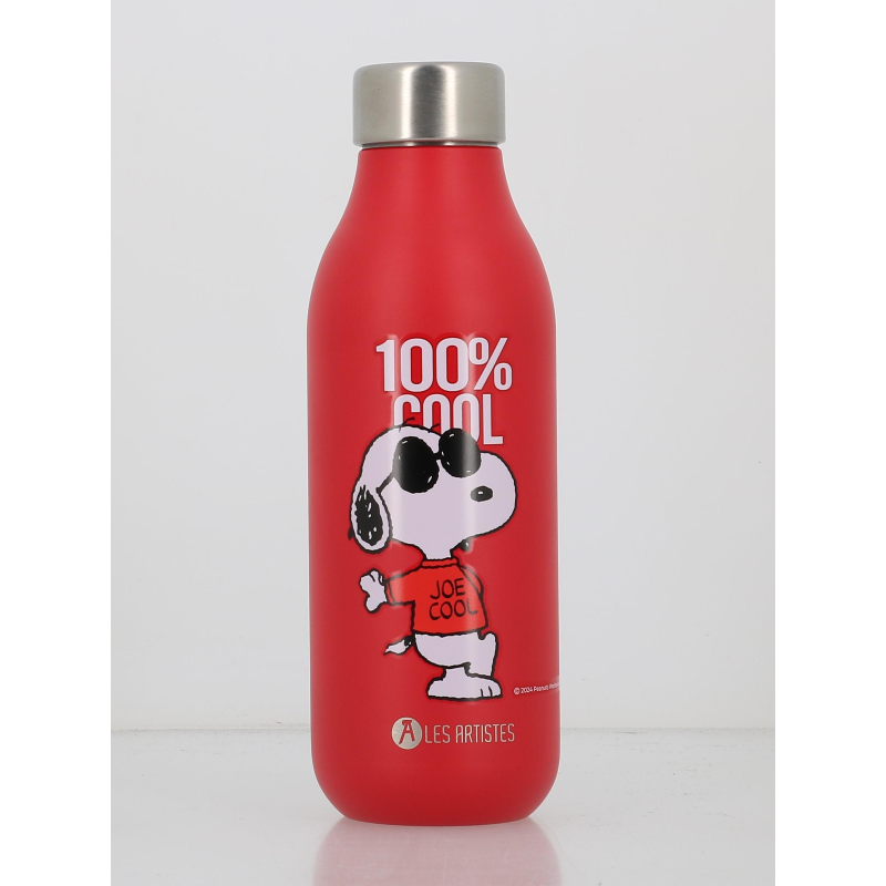 Bouteille isotherme 2.0 snoopy be cool rouge - Les Artistes