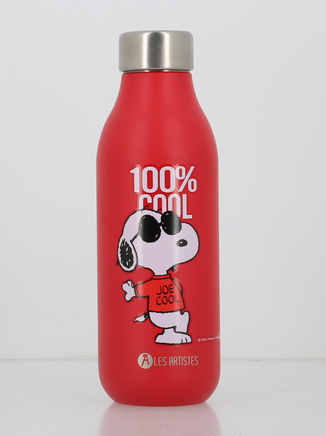 Bouteille isotherme 2.0 snoopy be cool rouge - Les Artistes