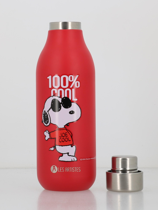 Bouteille isotherme 2.0 snoopy be cool rouge - Les Artistes