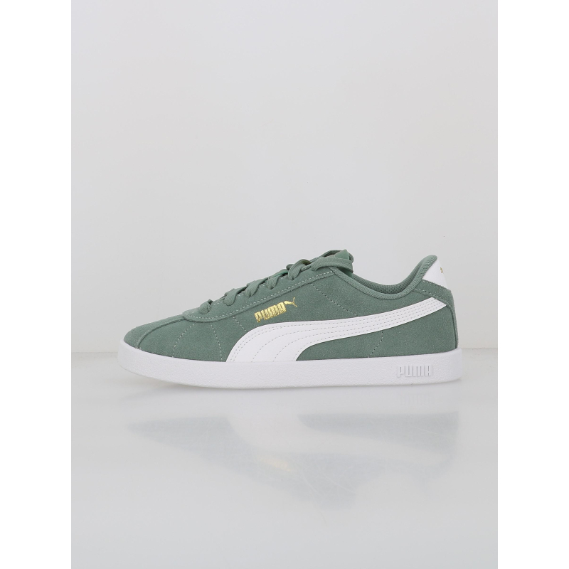 Baskets cuir suede club II vert enfant - Puma