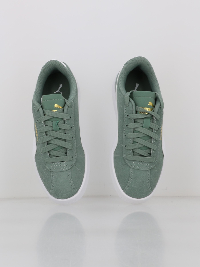Baskets cuir suede club II vert enfant - Puma