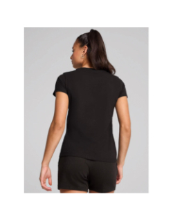 T-shirt à manches courtes essential elevated noir femme - Puma