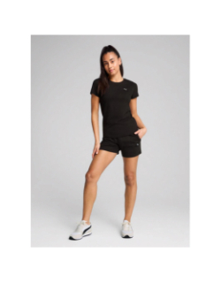 T-shirt à manches courtes essential elevated noir femme - Puma
