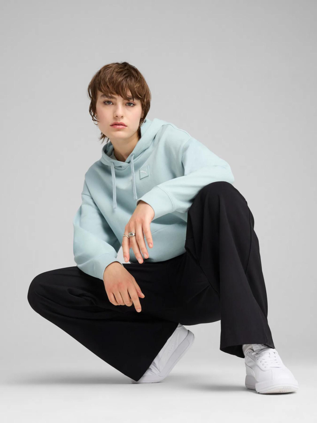Sweat à capuche elevated comfort bleu femme - Puma
