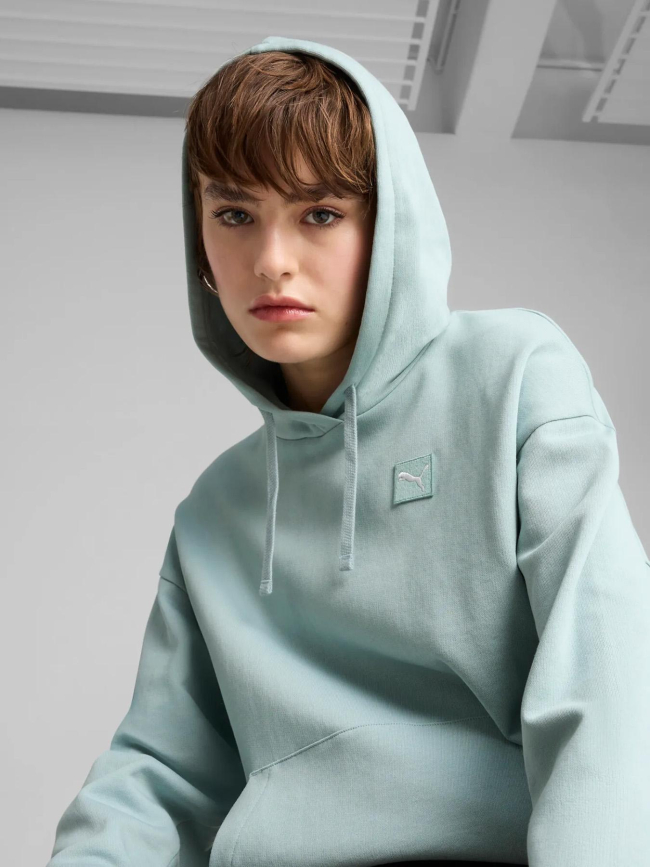 Sweat à capuche elevated comfort bleu femme - Puma